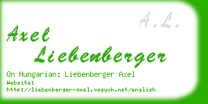 axel liebenberger business card